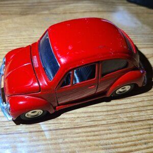 Volkswagen Red Beetle metal car (AS IS)